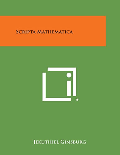 Stock image for Scripta Mathematica for sale by California Books