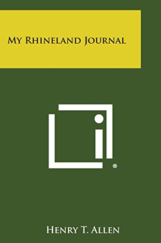 9781494122133: My Rhineland Journal