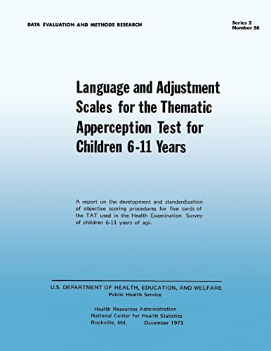 Beispielbild fr Language and Adjustment Sales for the Thematic Apperception Test for Children 6-11 Years zum Verkauf von THE SAINT BOOKSTORE