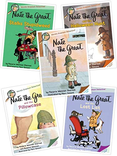 Stock image for Nate the Great Series: Nate the Great and the Halloween Hunt; Nate the Great and the Lost List; Nate the Great Stalks Stupidweed; Nate the Great the Pillowcase for sale by Front Cover Books