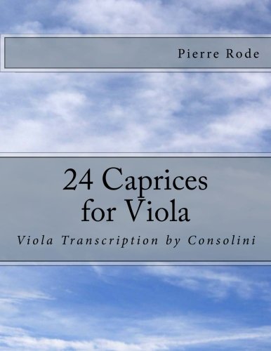 Stock image for 24 Caprices for Viola: Viola Transcription by Consolini for sale by Revaluation Books