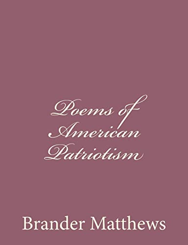 Beispielbild fr Poems of American Patriotism zum Verkauf von THE SAINT BOOKSTORE