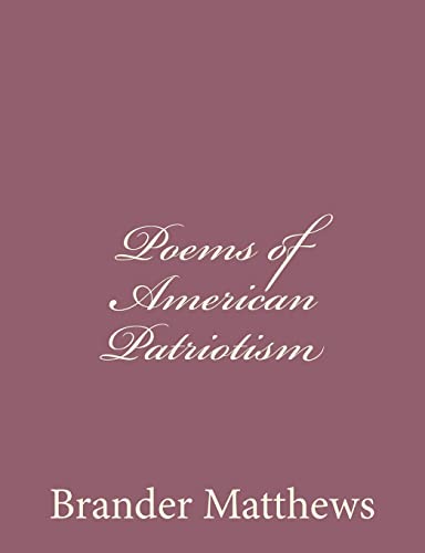 Stock image for Poems of American Patriotism for sale by THE SAINT BOOKSTORE