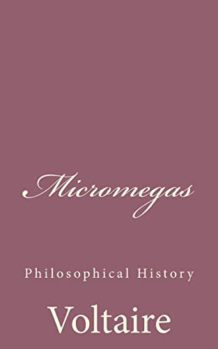 9781494434892: Micromegas: Philosophical History