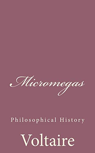 Stock image for Micromegas: Philosophical History for sale by THE SAINT BOOKSTORE