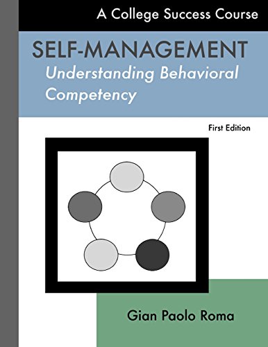 Stock image for Self-Management : Understanding Behavioral Competency for sale by Better World Books