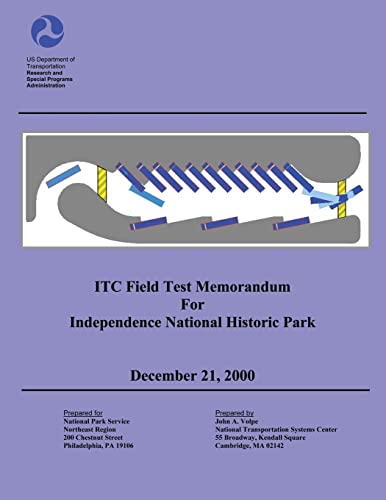 Imagen de archivo de ITC Field Test Memorandum for Independence National Historical Park: December 21, 2000 a la venta por Lucky's Textbooks