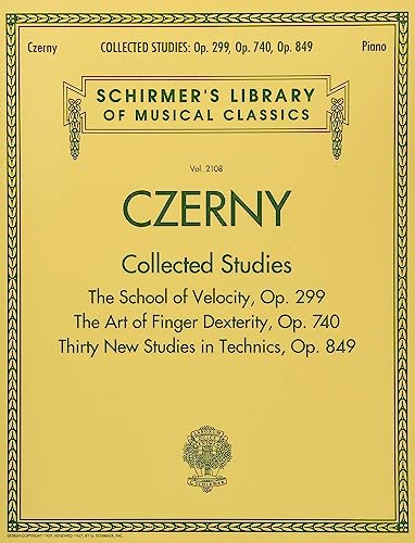 9781495004261: Schirmer's Library of Musical Classics: Czerny - Collected Studies: Op. 299, Op. 740, Op. 849 (Schimer's Library of Musical Classics, Vol. 2108, 2108)