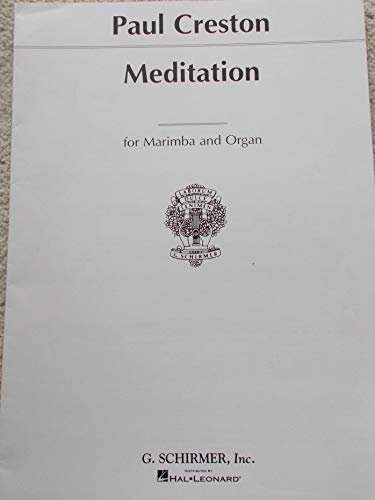 9781495016653: Meditation Op. 90: Marimba and Piano