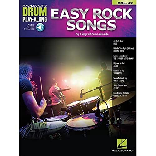 Easy Rock Songs: Drum Play-Along Volume 42 (Drum Play-along, 42) by