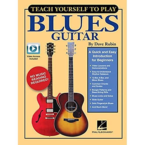 9781495030055: Teach yourself to play blues guitar guitare+ video en ligne: A Quick and Easy Introduction for Beginners