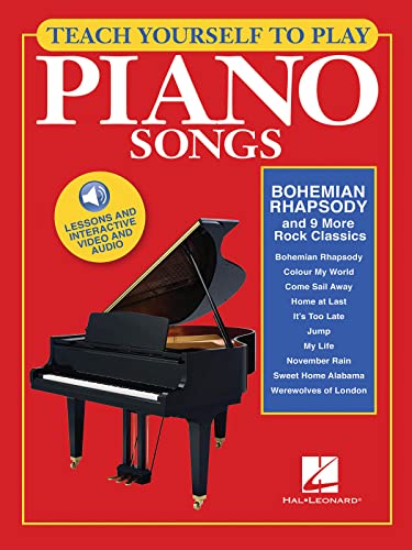 9781495035456: Teach Yourself to Play Piano Songs: Bohemian Rhapsody and 9 More Rock Classics