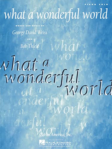 9781495040610: What a wonderful world piano, voix, guitare