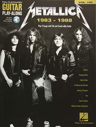 Beispielbild fr Guitar Play-Along Volume 195: Metallica 1983-1988 (Guitar Play-Along, 195) zum Verkauf von WorldofBooks