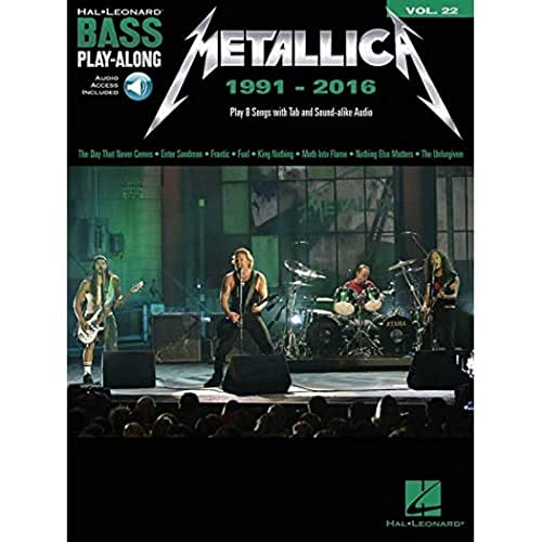 Beispielbild fr Bass Play-Along Volume 22: Metallica 1991-2016 (Book/Online Audio) (Hal Leonard Bass Play-along, 22) zum Verkauf von WorldofBooks