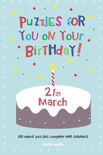 9781495299636: Puzzles for you on your Birthday - 21st March