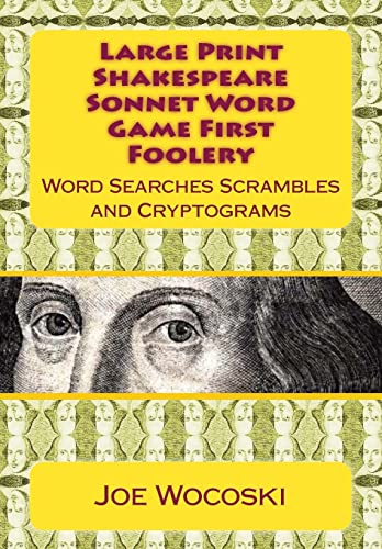 Stock image for Shakespeare Sonnet Word Game: First Foolery for sale by Revaluation Books