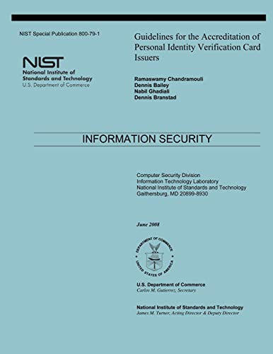 Beispielbild fr Guidelines for the Accreditation of Personal Identity Verification Card Issuers zum Verkauf von Lucky's Textbooks