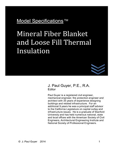 Stock image for Model Specifications: Mineral Fiber Blanket and Loose Fill Thermal Insulation (Volume 4) for sale by Basi6 International