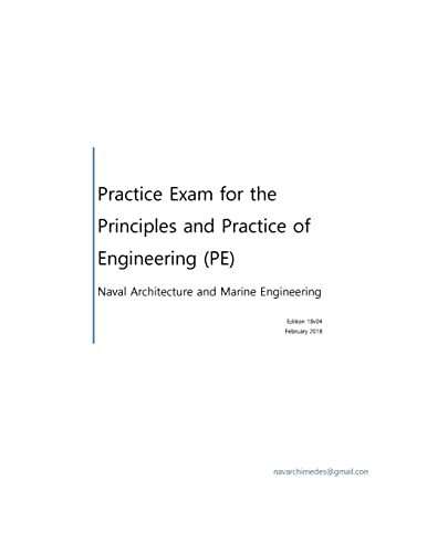 9781495493010: Practice Exam for the Principle and Practice of Engineering (PE) - Naval Architecture