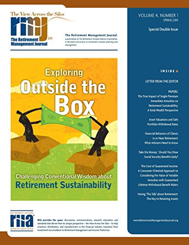 Imagen de archivo de The Retirement Management Journal: Exploring Outside the Box. Special Double Issue: Vol 4 a la venta por Revaluation Books