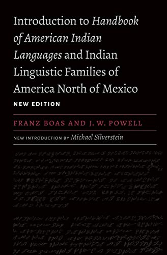 Stock image for Introduction to Handbook of American Indian Languages and Indian Linguistic Families of America North of Mexico for sale by Blackwell's