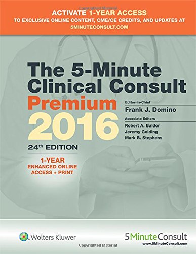 Beispielbild fr The 5-Minute Clinical Consult Premium 2016 zum Verkauf von HPB-Red