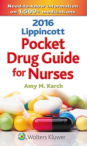Imagen de archivo de 2016 Lippincott Pocket Drug Guide for Nurses a la venta por SecondSale