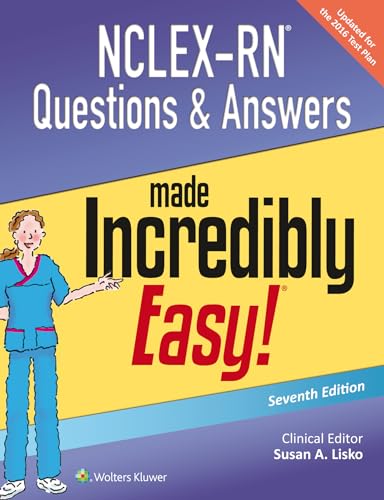 Beispielbild fr NCLEX-RN Questions and Answers Made Incredibly Easy zum Verkauf von Better World Books