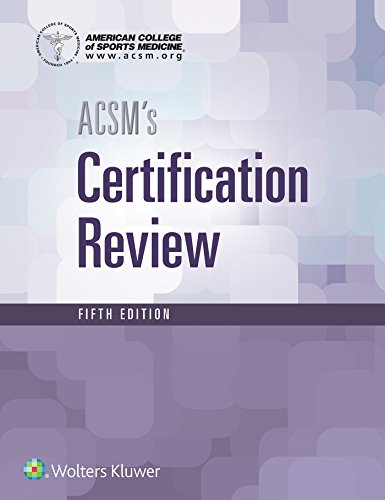 Imagen de archivo de ACSM's Certification Review a la venta por Better World Books