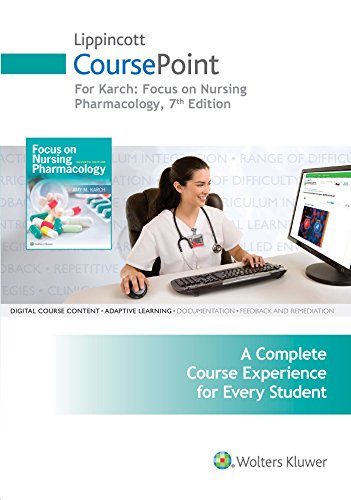 Beispielbild fr Lippincott CoursePoint for Karch: Focus on Nursing Pharmacology zum Verkauf von SecondSale