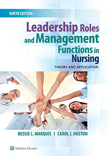 Beispielbild fr (ISE) LEADERSHIP ROLES AND MANAGEMENT FUNCTIONS IN NURSING : THEORY AND APPLICATION zum Verkauf von Basi6 International