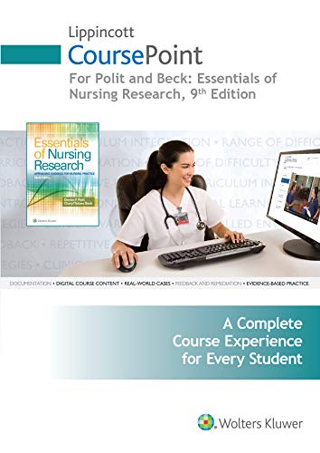 Beispielbild fr Lippincott CoursePoint for Polit: Essentials of Nursing Research (CoursePoint for BSN) zum Verkauf von BooksRun