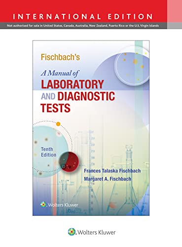 Stock image for (ISE) FISCHBACHS A MANUAL OF LABORATORY AND DIAGNOSTIC TESTS for sale by Basi6 International