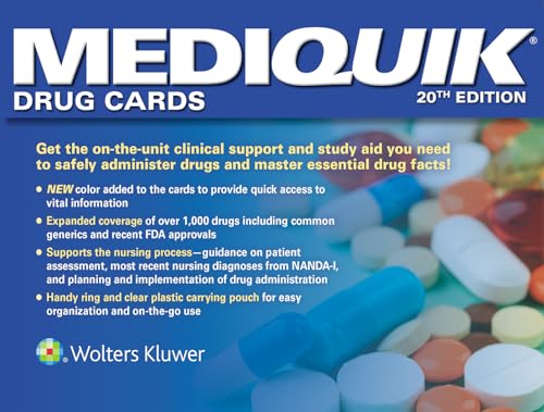 Mediquik Drug Cards By Vitale Carla Lww Lww