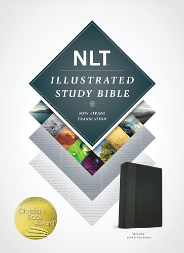9781496402011: Illustrated Study Bible NLT, TuTone (LeatherLike, Black/Onyx)