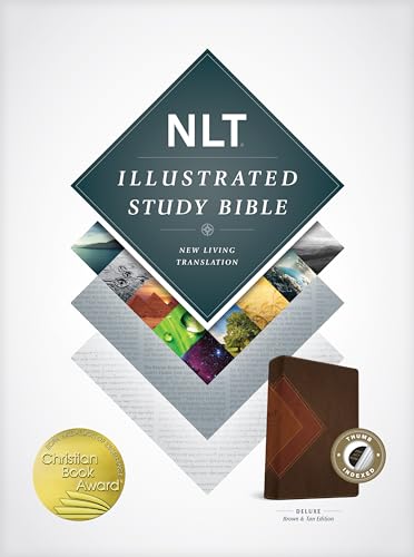9781496402059: Illustrated Study Bible NLT, TuTone (LeatherLike, Brown/Tan, Indexed)