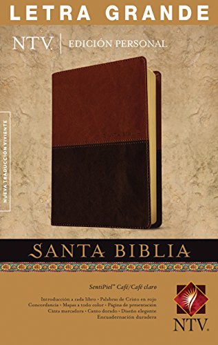 9781496406378: Santa Biblia: Nueva Traduccin Viviente, SentiPiel Caf/Caf claro, Edicin Personal