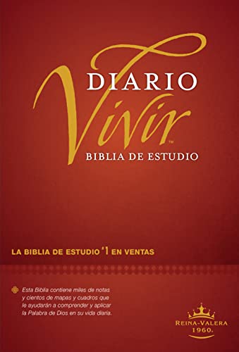 Stock image for Biblia de estudio del diario vivir RVR60 (Letra Roja, Tapa dura, Vino tinto) (Spanish Edition) for sale by Lakeside Books