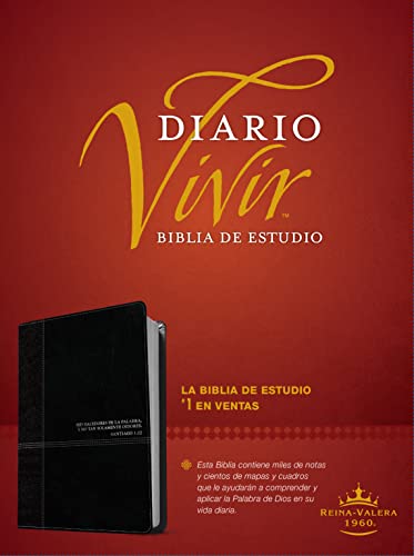 Stock image for Biblia de estudio del diario vivir RVR60 (Letra Roja, SentiPiel, Negro/+nice) (Spanish Edition) for sale by Lakeside Books