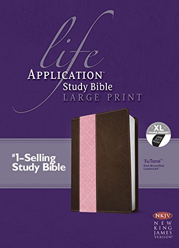 9781496411600: Life Application Study Bible: New King James Version, Dark Brown / Pink TuTone, Leather-Like