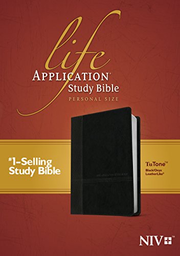 9781496412836: Life Application Study Bible: New International Version, Black / Onyx Leatherlike, Tutone, Personal Size