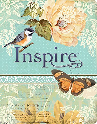 Stock image for Tyndale NLT Inspire Bible, The Bible for Creative Journaling, Vintage Blue/Cream for sale by BooksRun