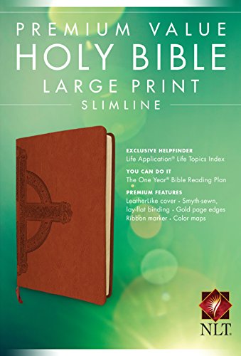 Beispielbild fr NLT Premium Value Slimline Large Print Bible: Cross Design: New Living Translation, Cross, Premium Value, Slimline, Large Print zum Verkauf von WorldofBooks