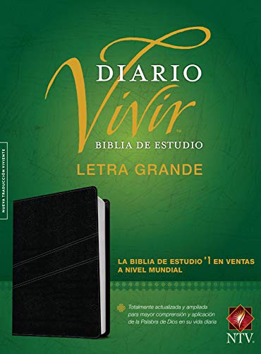 9781496419767: NTV Biblia De Estudio Del Diario Vivir, Letra Grande: Nueva traduccion viviente, negro sentipiel