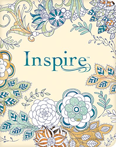 Stock image for Tyndale NLT Inspire Bible (Softcover, Aquamarine): Journaling Bible with Over 400 Illustrations to Color, Coloring Bible with Creative Journal Space - Religious Gift that Inspires Connection with God for sale by Zoom Books Company