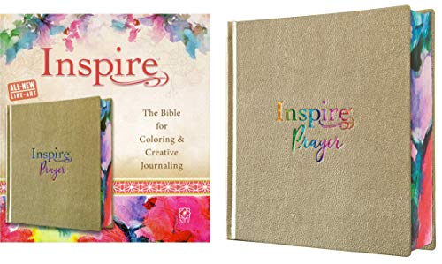 9781496424075: Inspire PRAYER Bible NLT (Hardcover LeatherLike, Metallic Go: The Bible for Coloring & Creative Journaling