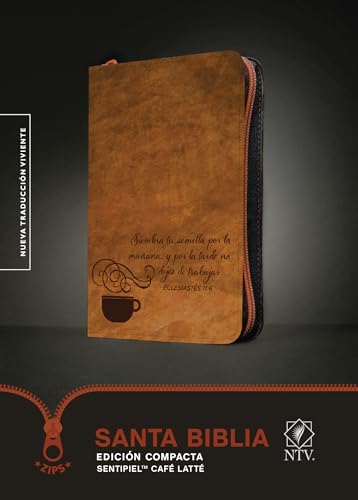 Stock image for Santa Biblia Ntv, Edicion Compacta, Cafe Latte (Leather) for sale by Grand Eagle Retail