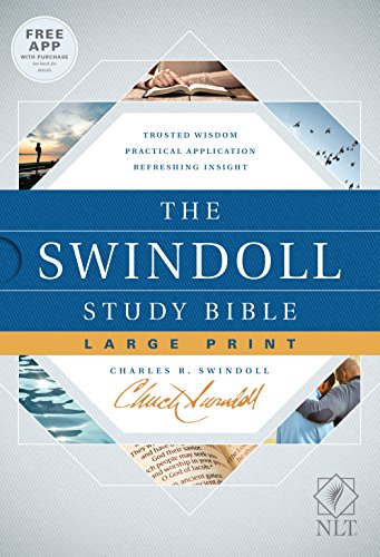 Beispielbild fr Tyndale NLT The Swindoll Study Bible, Large Print (Hardcover)  " New Living Translation Study Bible by Charles Swindoll, Includes Study Notes, Book Introductions, Application Articles and More! zum Verkauf von GoldBooks