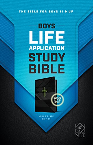 Beispielbild fr Tyndale NLT Boys Life Application Study Bible, TuTone (LeatherLike, Neon/Black NLT Study Bible for Boys, Foundations for Your Faith Sections zum Verkauf von Lakeside Books